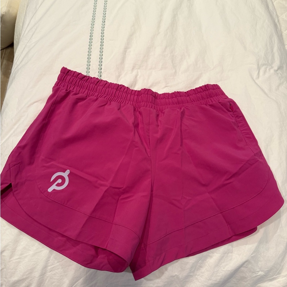 Peloton Women's Vibrant Pink Athletic Shorts
